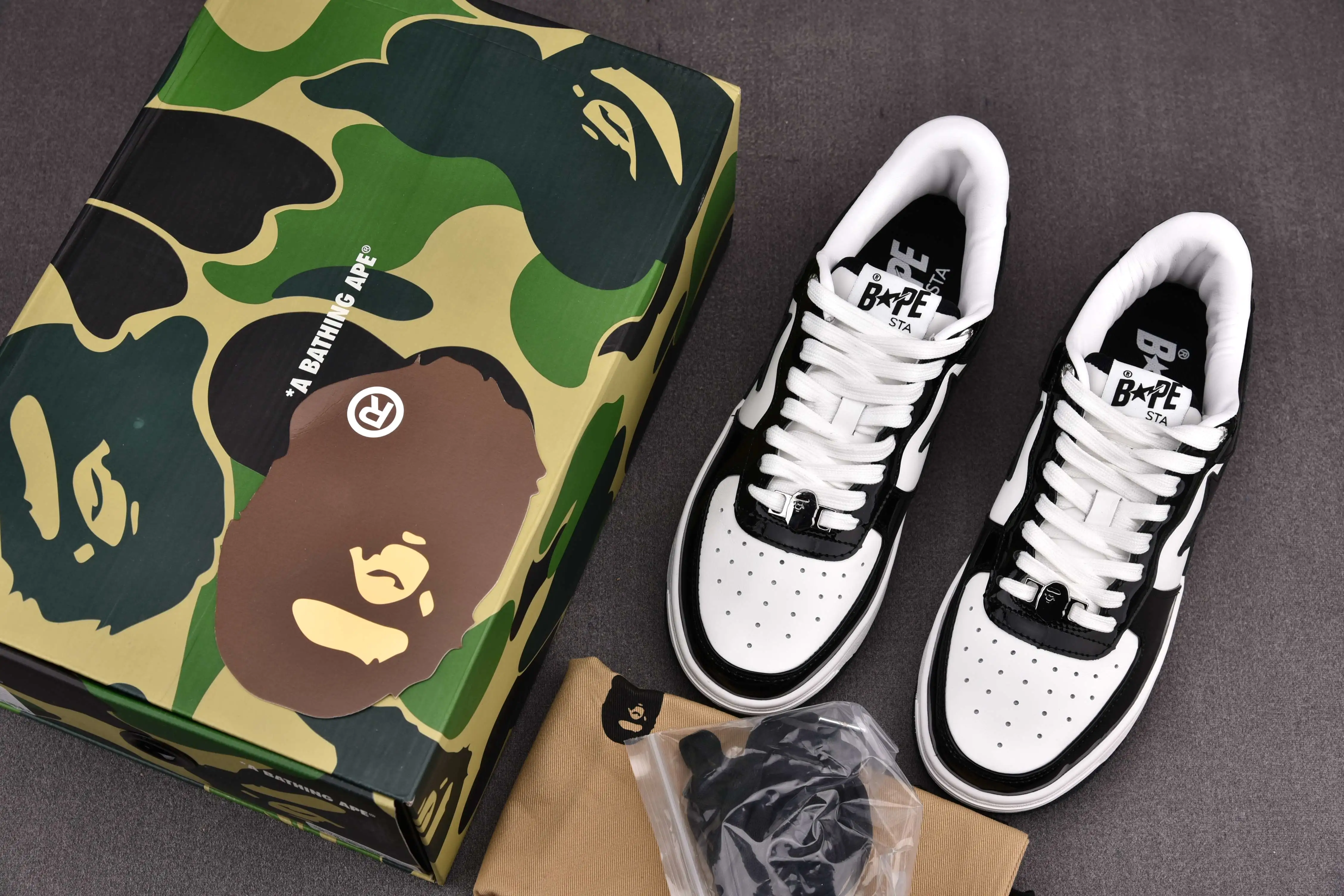 A Bathing Ape Bape Sta Low Black