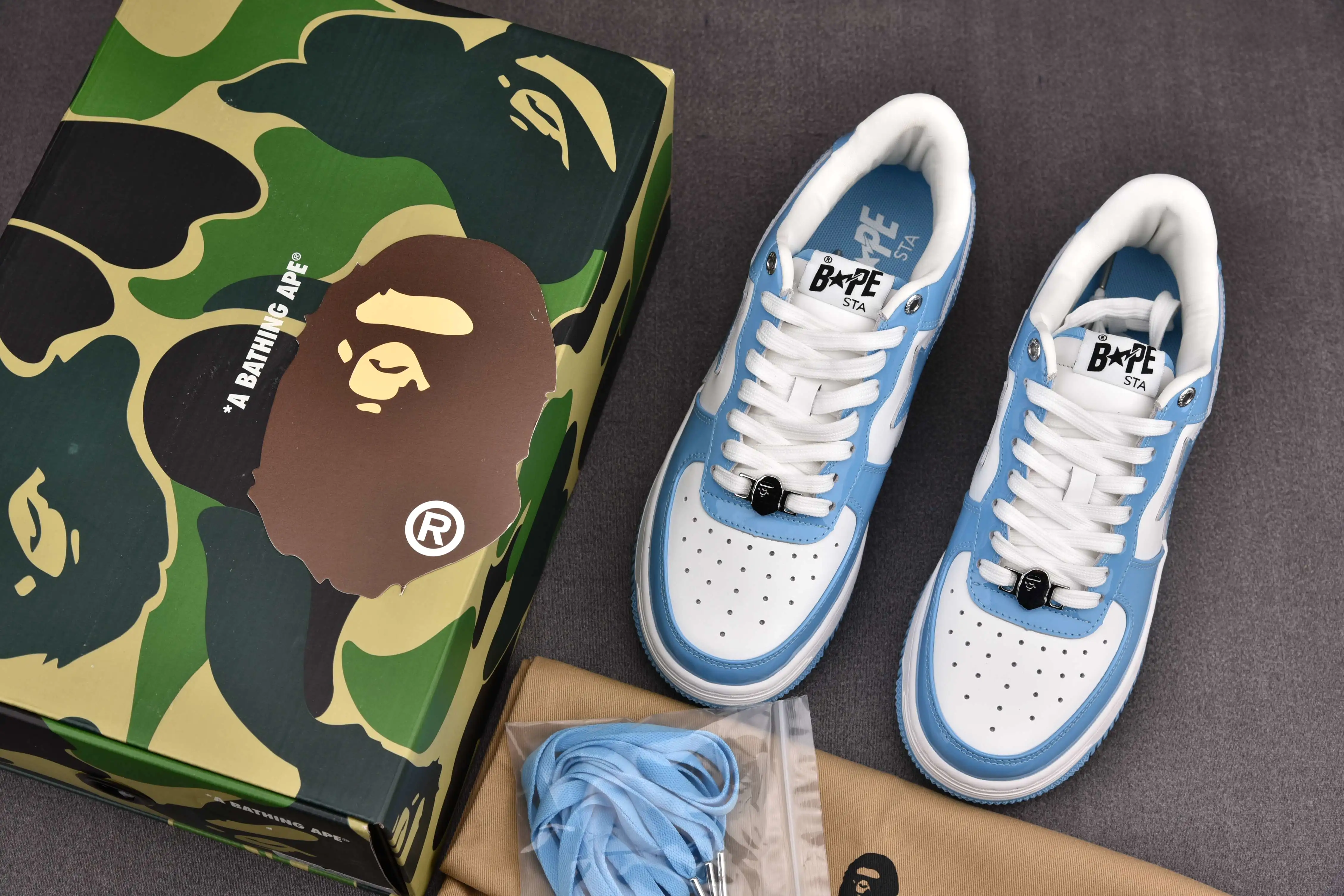 A Bathing Ape Bape Sta Low Blue