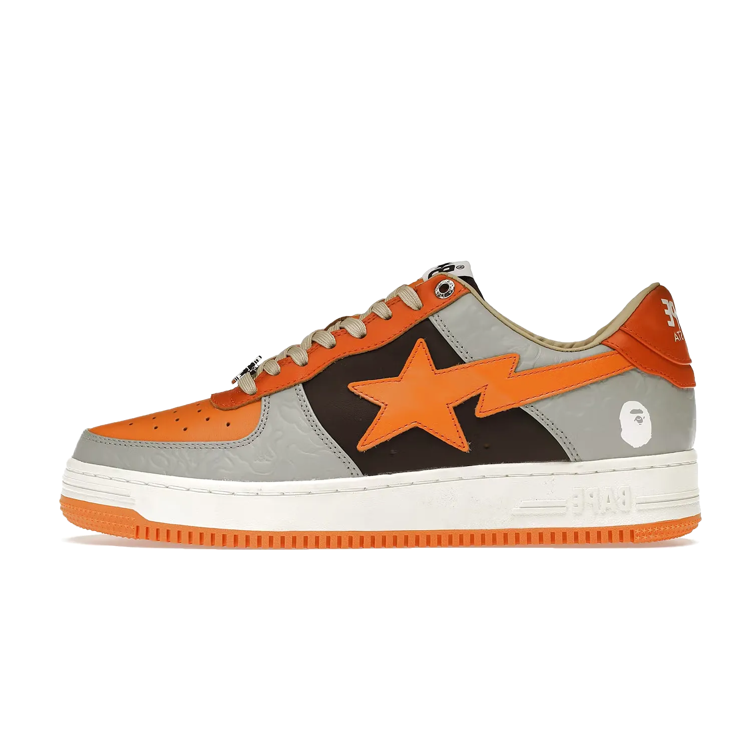 A Bathing Ape Bape Sta Low Grey Orange