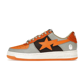 A Bathing Ape Bape Sta Low Grey Orange