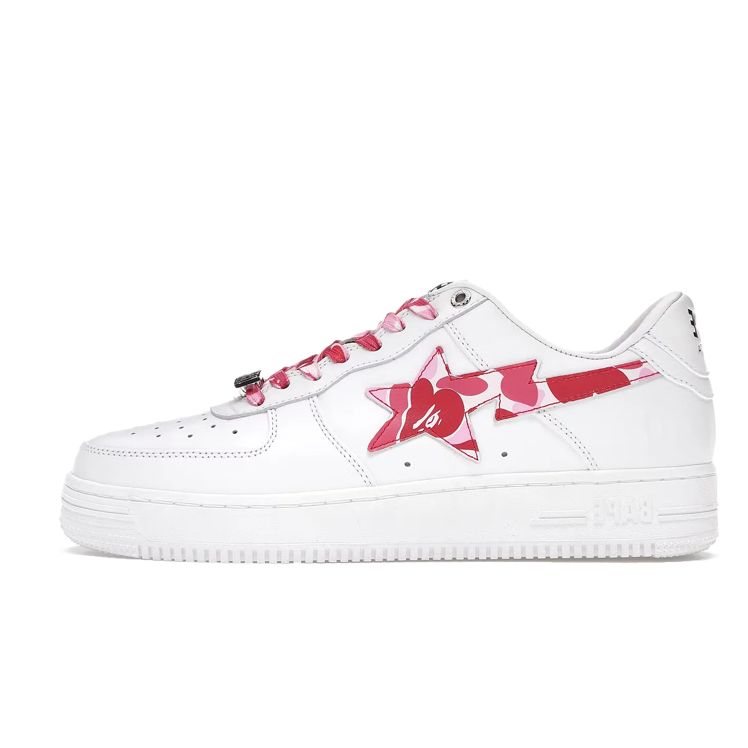 A Bathing Ape Bape Sta Low White ABC Camo Pink