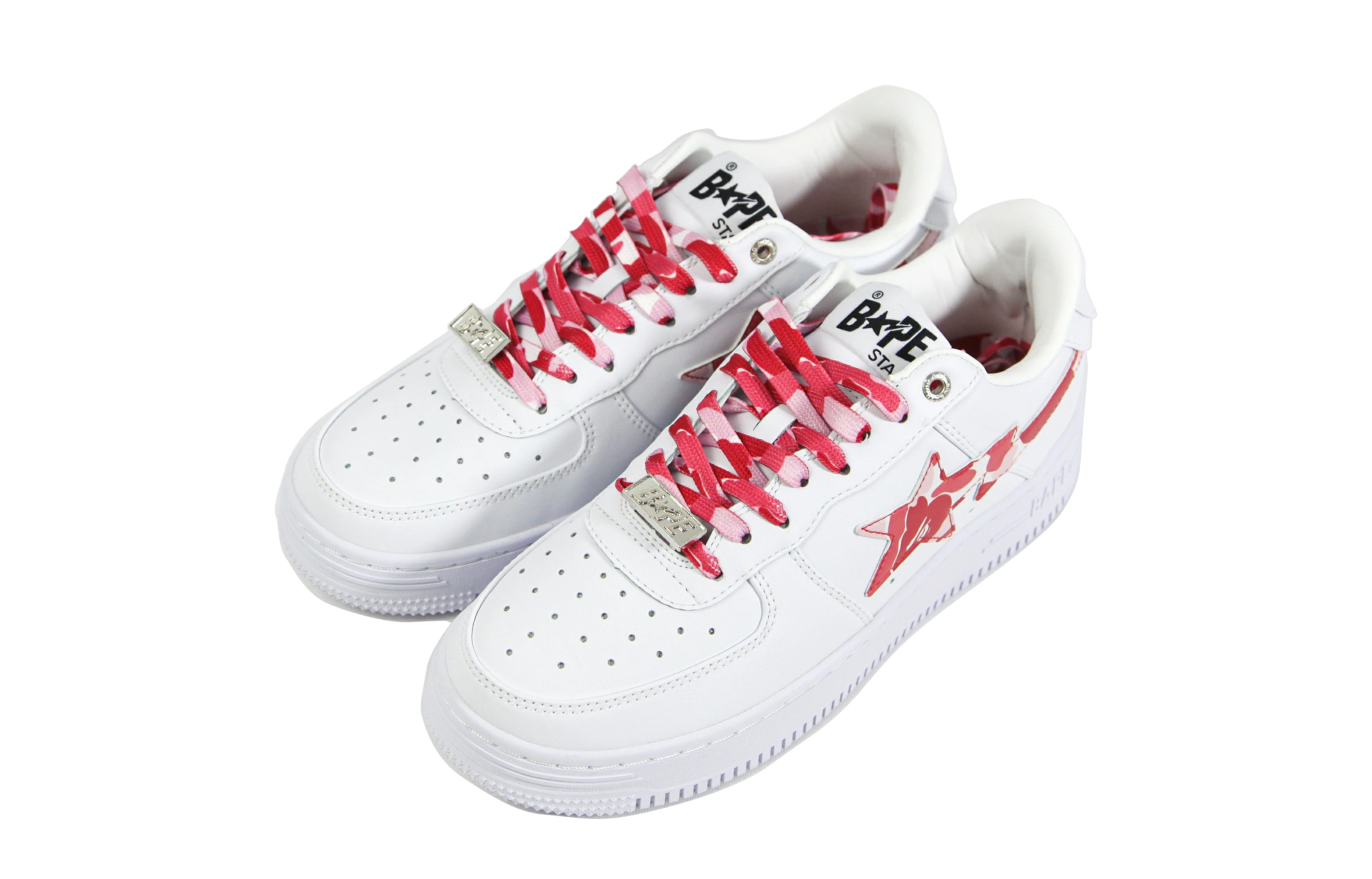 A Bathing Ape Bape Sta Low White ABC Camo Pink