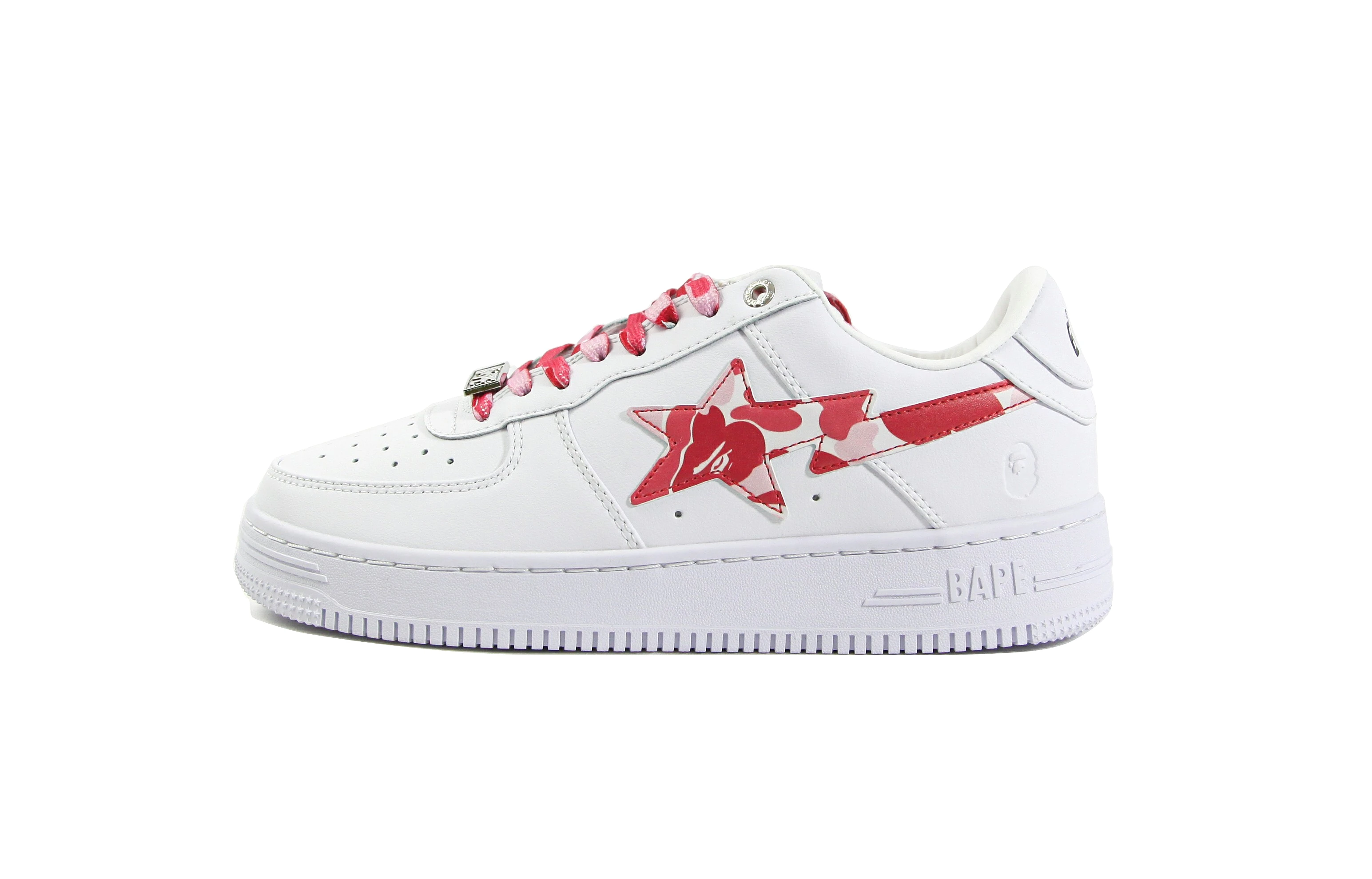 A Bathing Ape Bape Sta Low White ABC Camo Pink