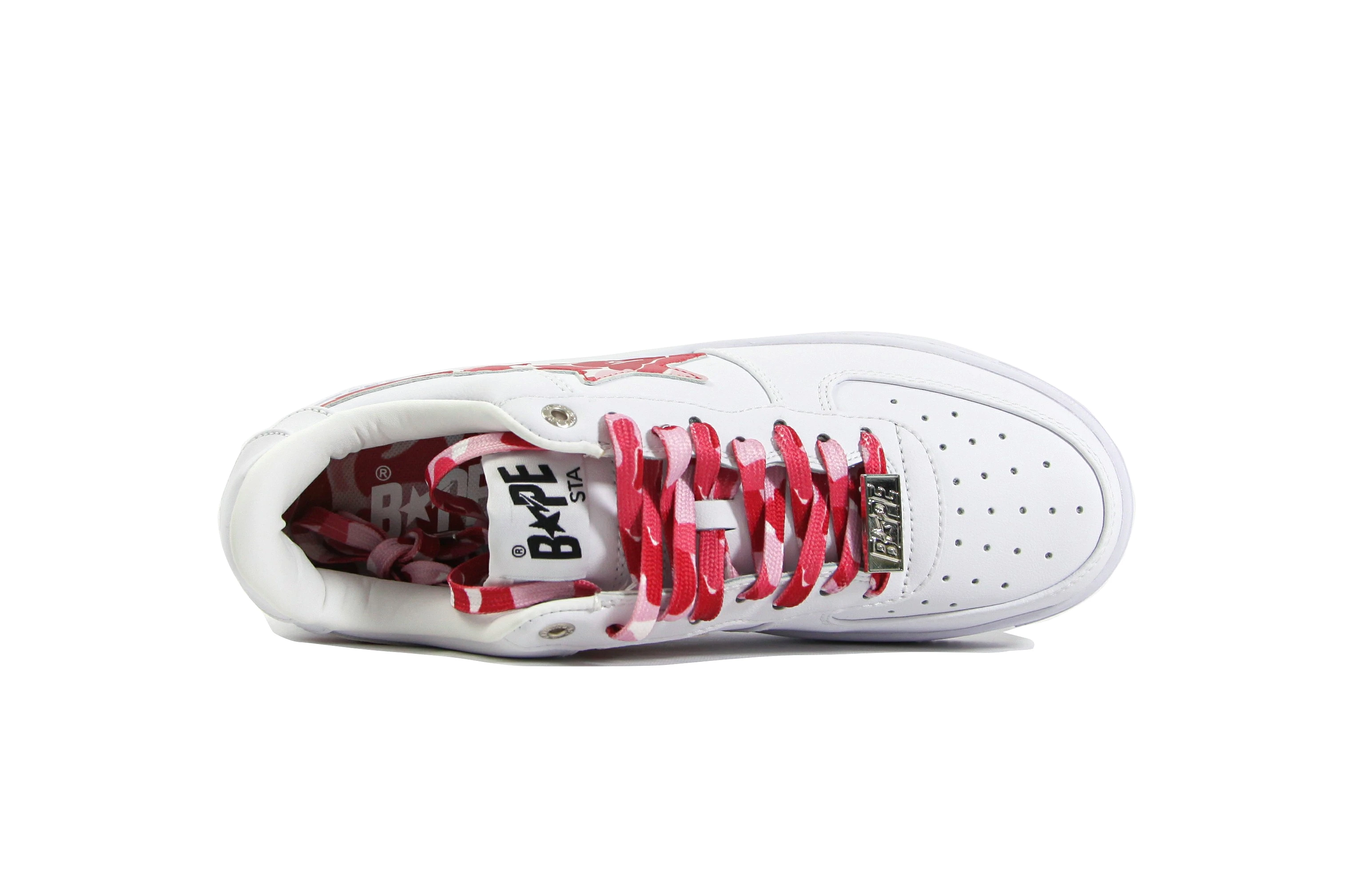 A Bathing Ape Bape Sta Low White ABC Camo Pink