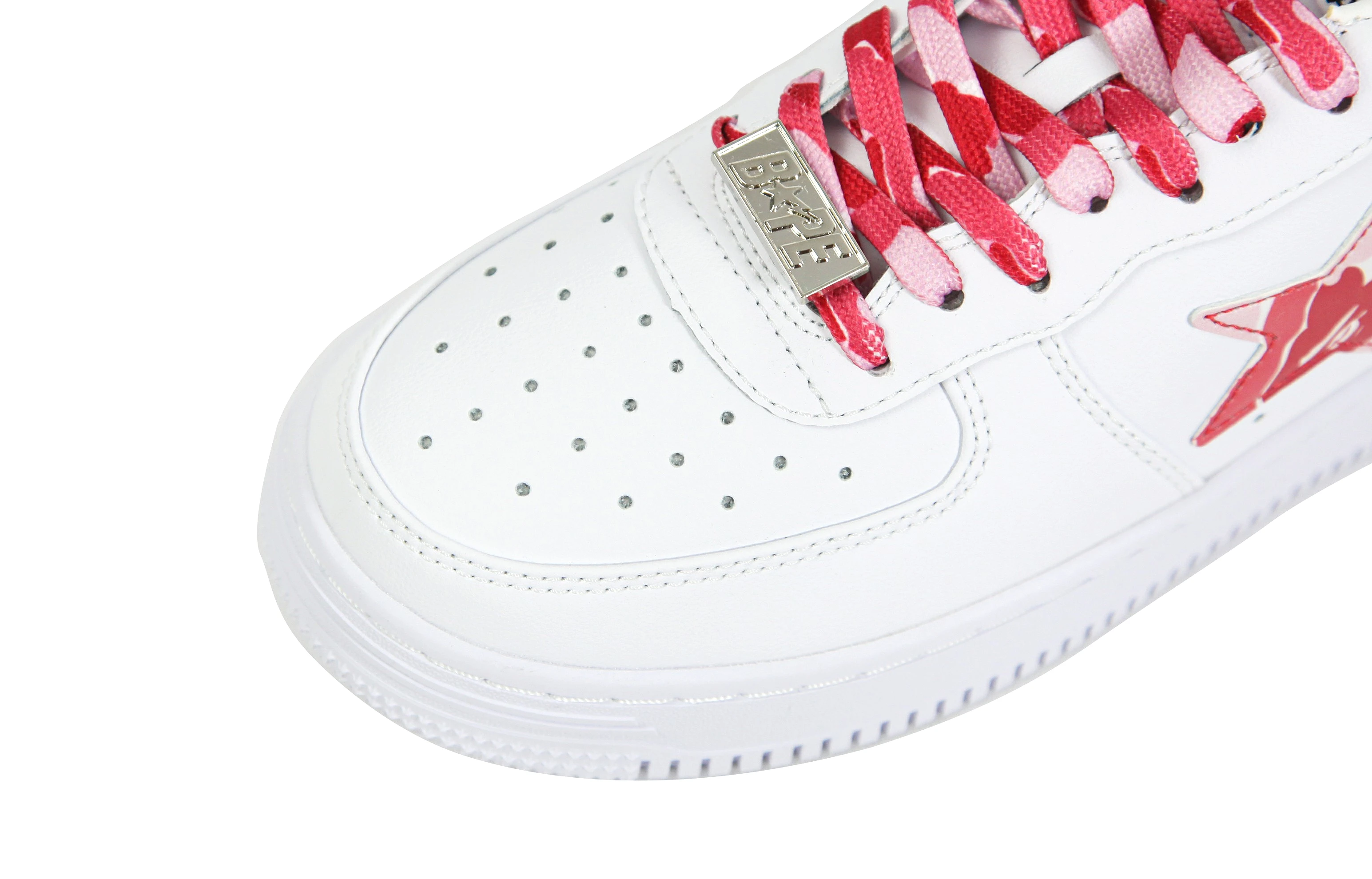 A Bathing Ape Bape Sta Low White ABC Camo Pink