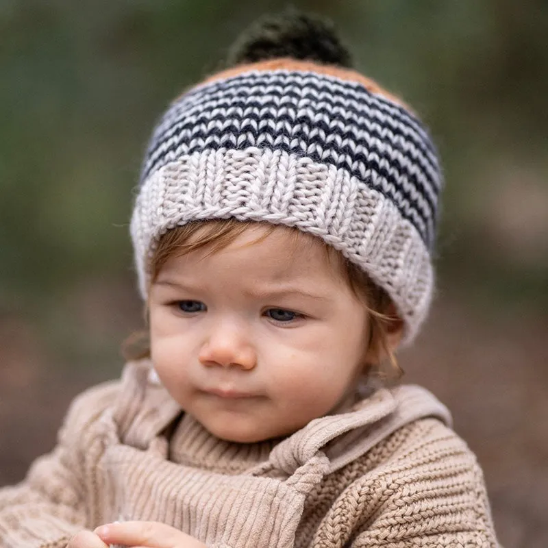 Acorn Horizon Beanie - Black Stripe