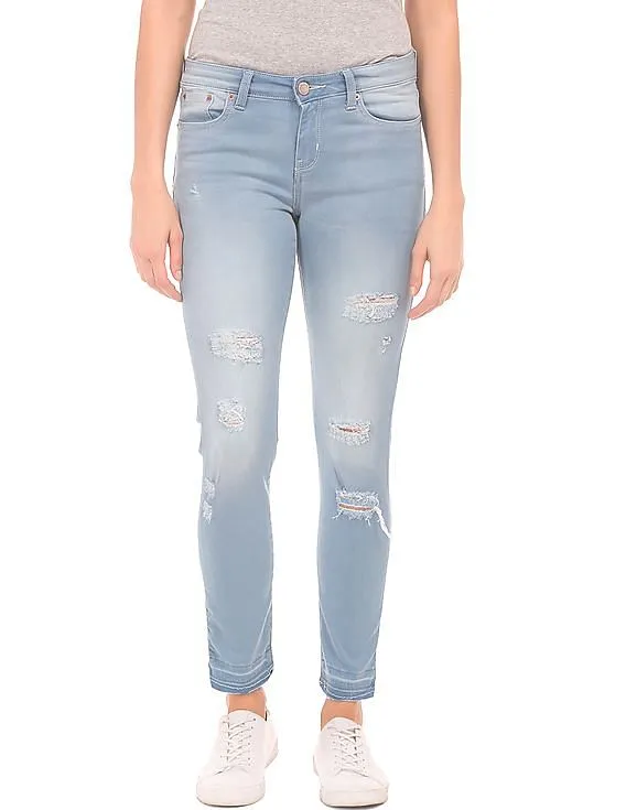 Aeropostale Stone Wash Ripped Jeans