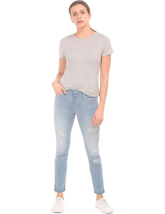 Aeropostale Stone Wash Ripped Jeans