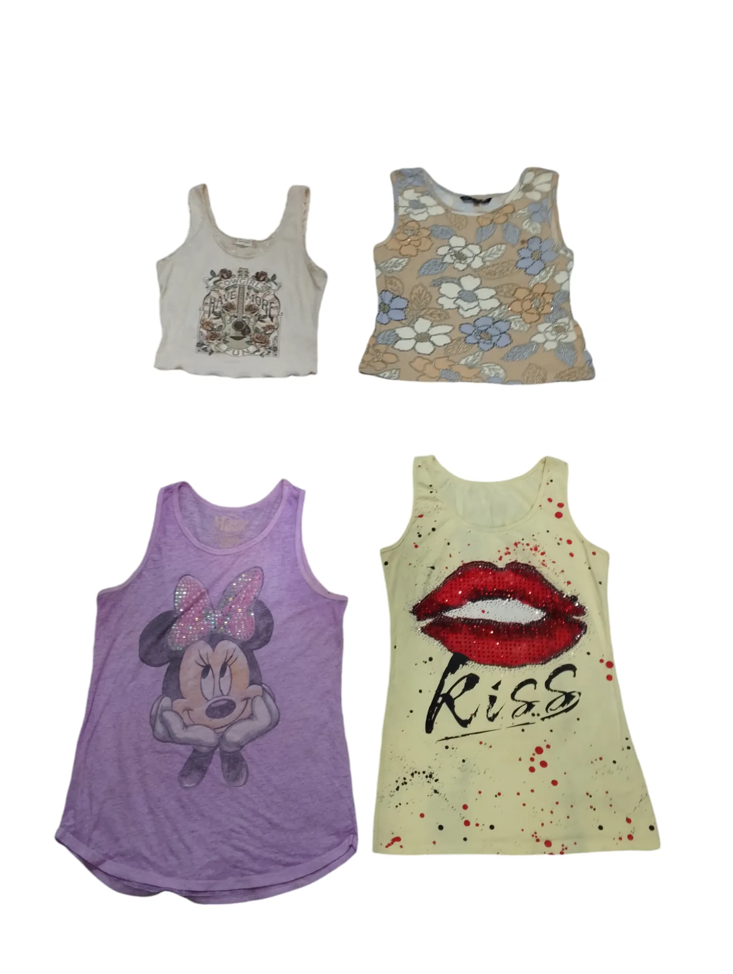 Aesthetic Graphics Tank tops - 14 pcs - 9/10/24