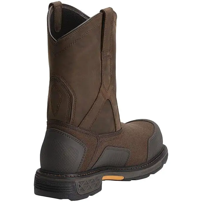 Ariat Men's OverDrive XTR 10 Comp Toe WP Work Boot - Brown - 10012942