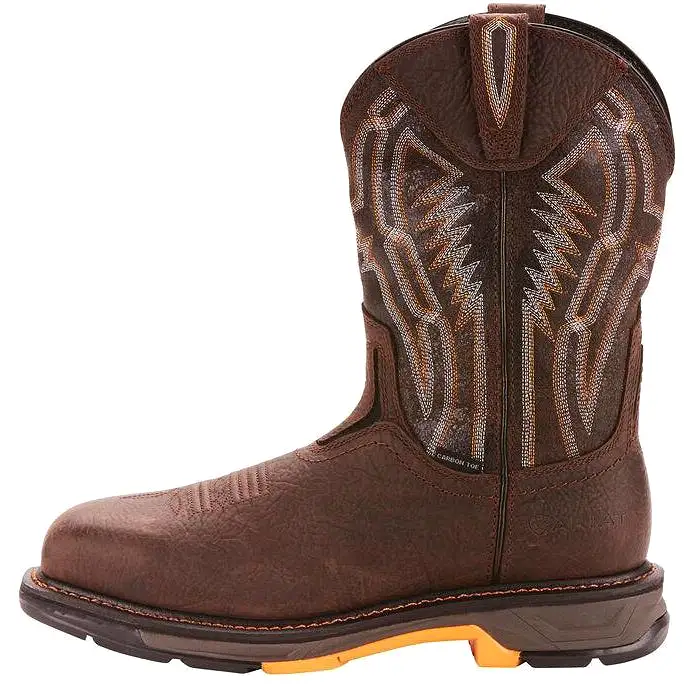 Ariat Men's WorkHog XT Dare 11 Carbon Toe Western Work Boot- Brown - 10024952