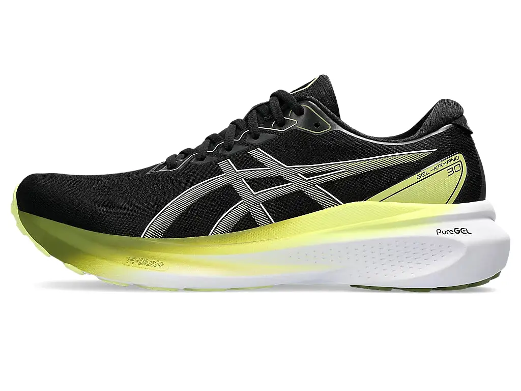 Asics Men's GEL-KAYANO 30 Wide - BLACK/GLOW YELLOW