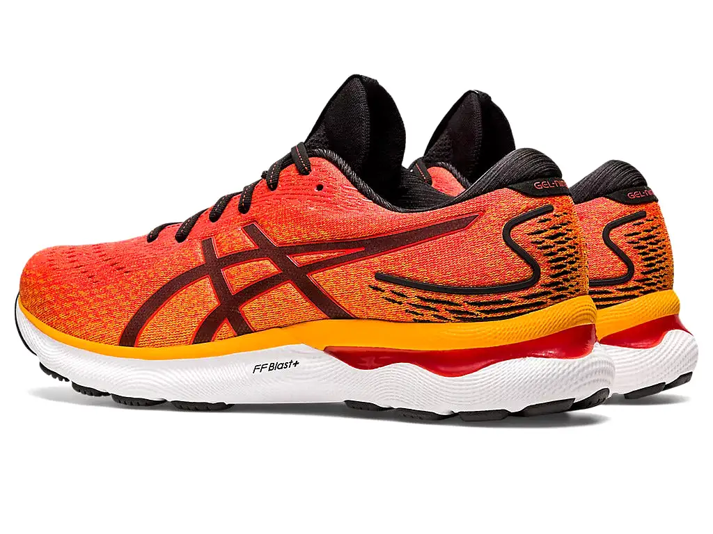 Asics Men's GEL-NIMBUS 24 - CHERRY TOMATO/BLACK