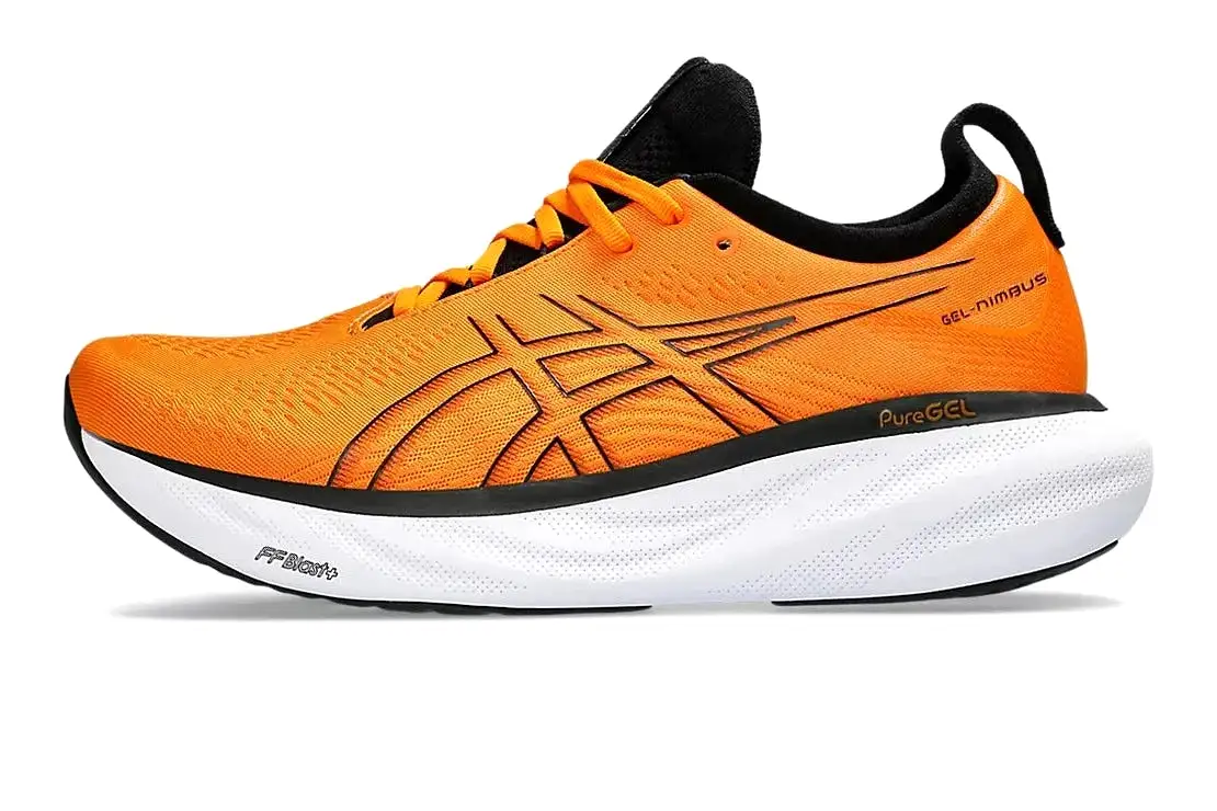 Asics Men's GEL-NIMBUS 25 - BRIGHT ORANGE/BLACK