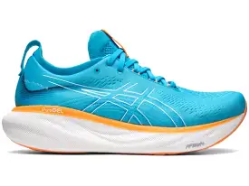 Asics Men's GEL-NIMBUS 25 Wide - ISLAND BLUE/SUN PEACH