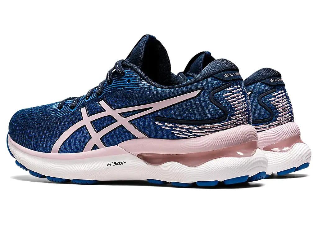 Asics Women's GEL-NIMBUS 24 - FRENCH BLUE/BARELY ROSE