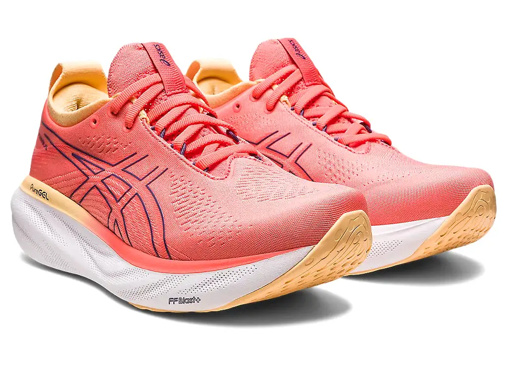 Asics Women's GEL-NIMBUS 25 - PAPAYA/DUSTY PURPLE