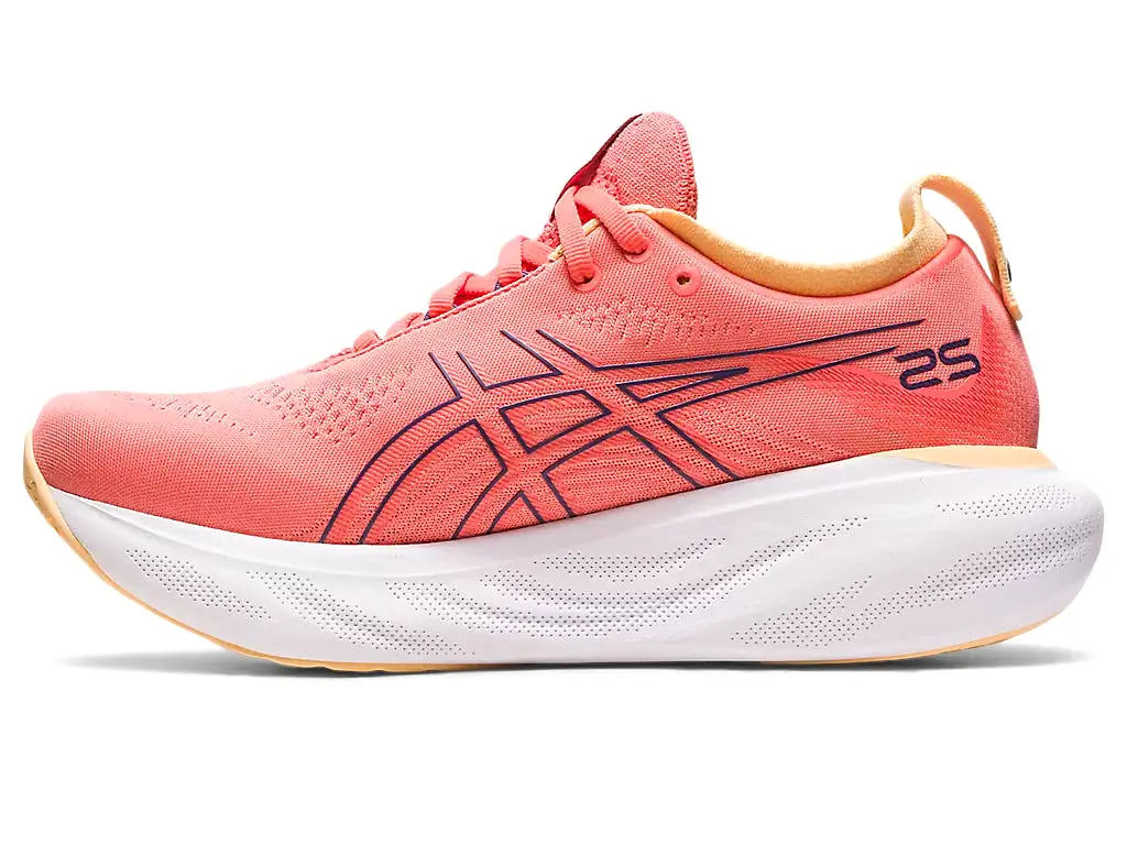 Asics Women's GEL-NIMBUS 25 - PAPAYA/DUSTY PURPLE