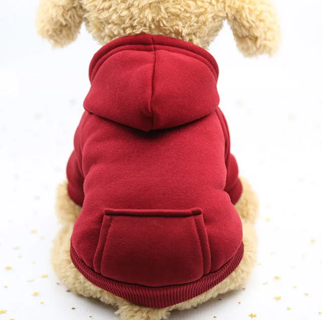 Autumn Basic Plain Dog Hoodies