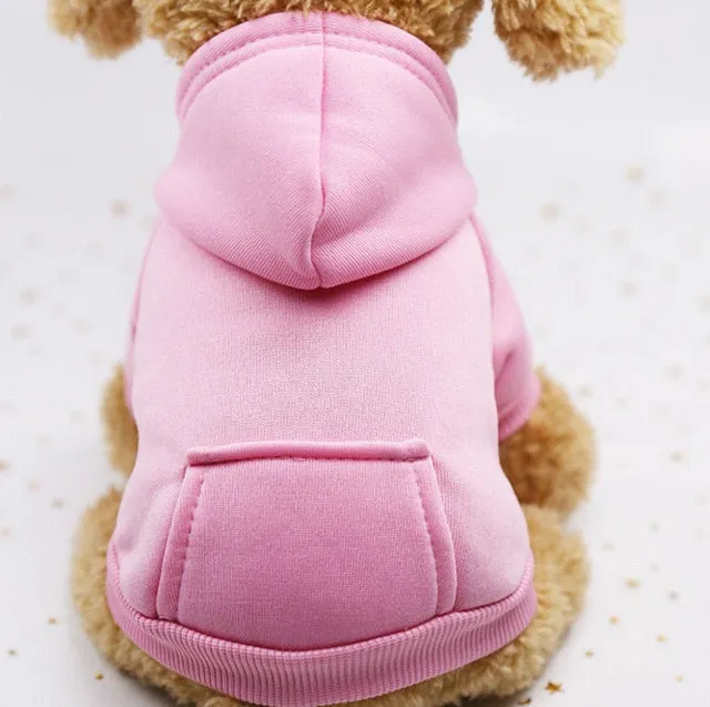 Autumn Basic Plain Dog Hoodies