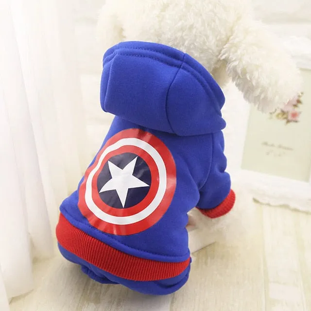 Avengers 4 legs Fleece Hoodies For Dogs