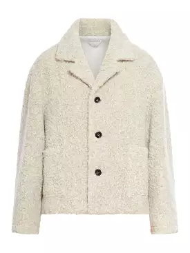 BLOUSON HAIRY ALPACA BOUCLE