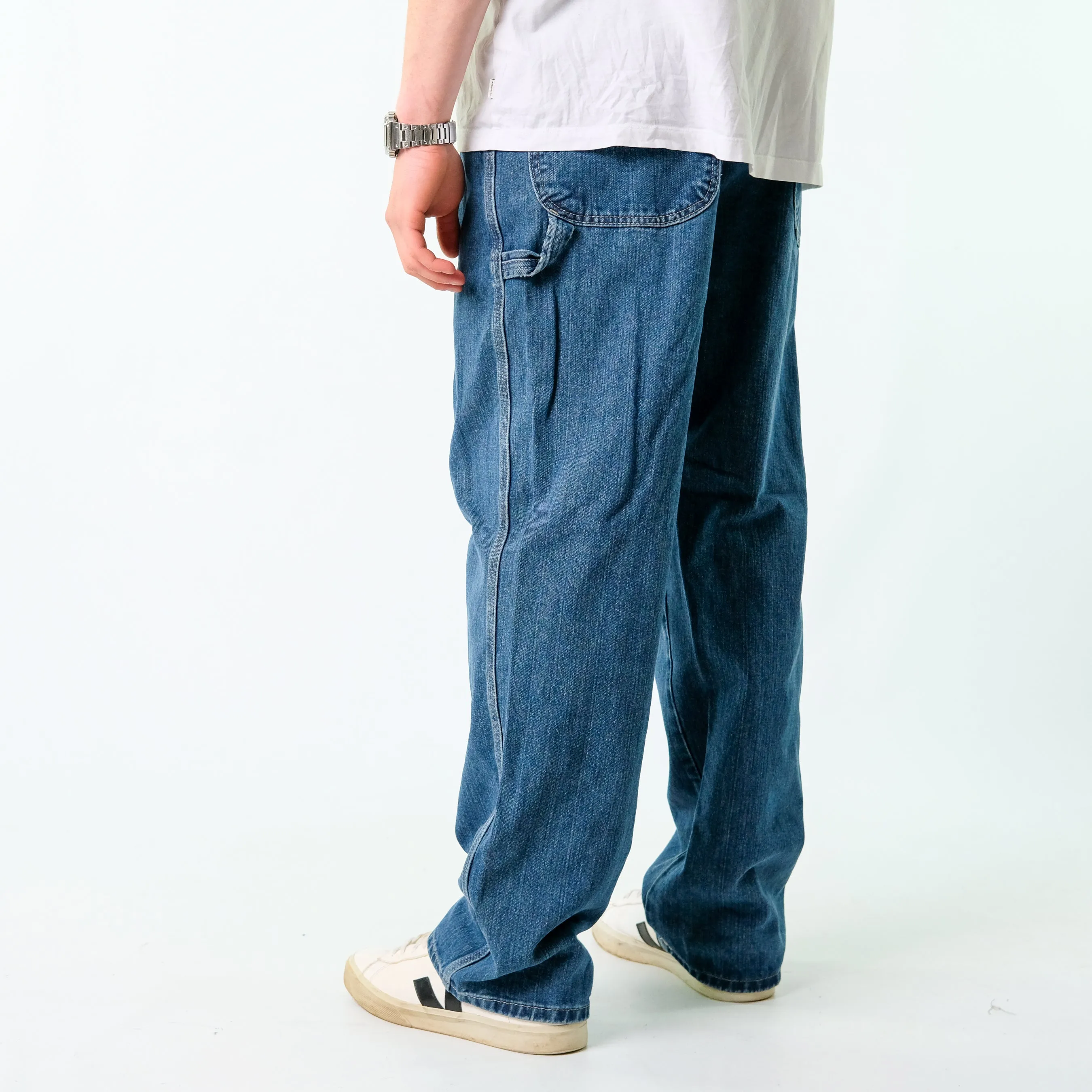 Blue 90s Dickies Denim Carpenter Baggy Jeans Baggy Pants (38x32)