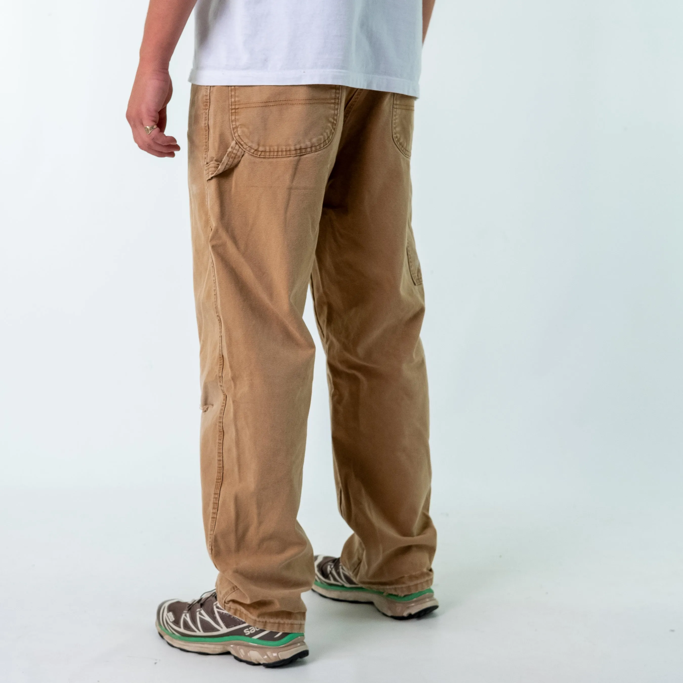 Brown 90s Dickies Denim Carpenter Jeans Baggy Pants (36x32)