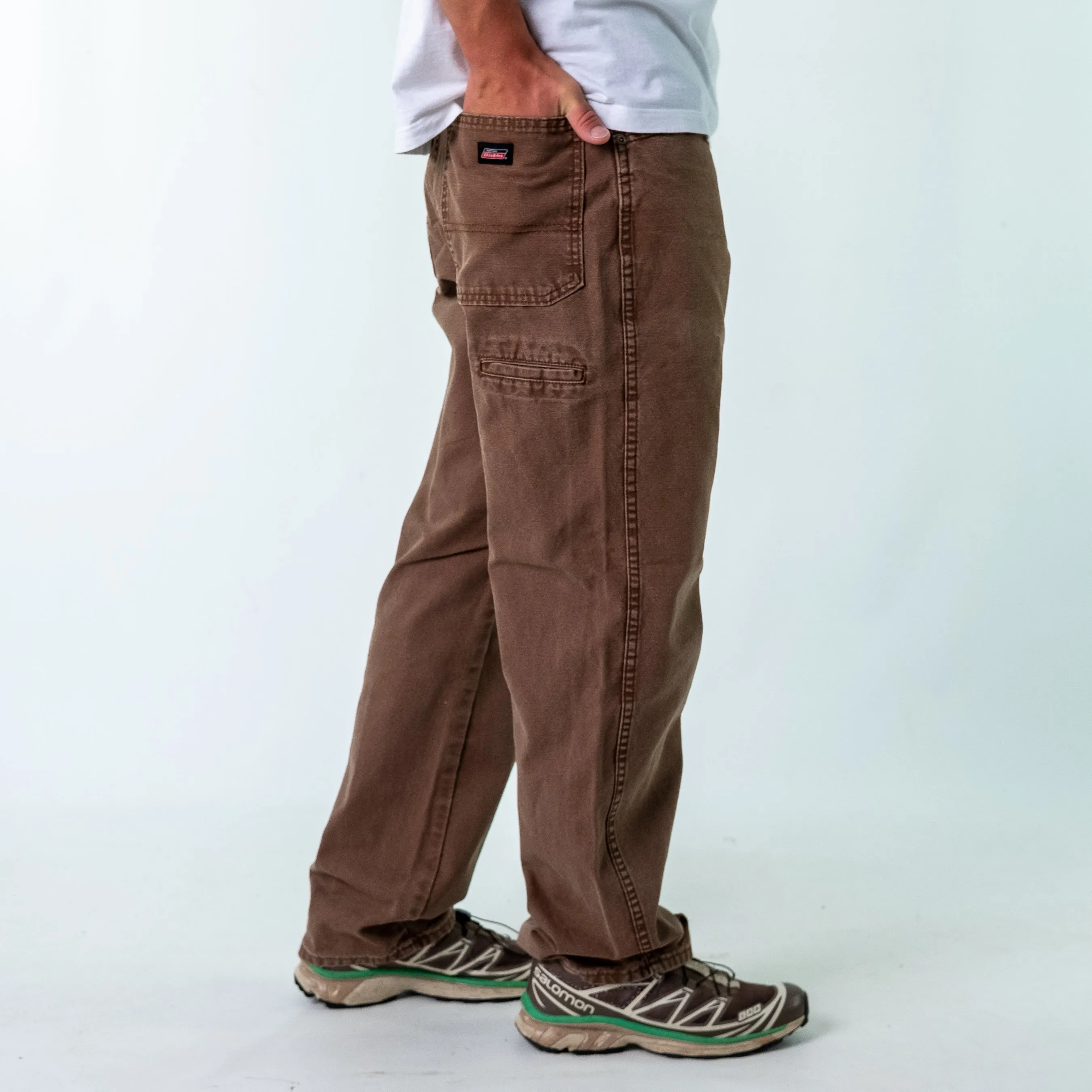 Brown y2ks Dickies Denim Jeans Baggy Pants (34x32)