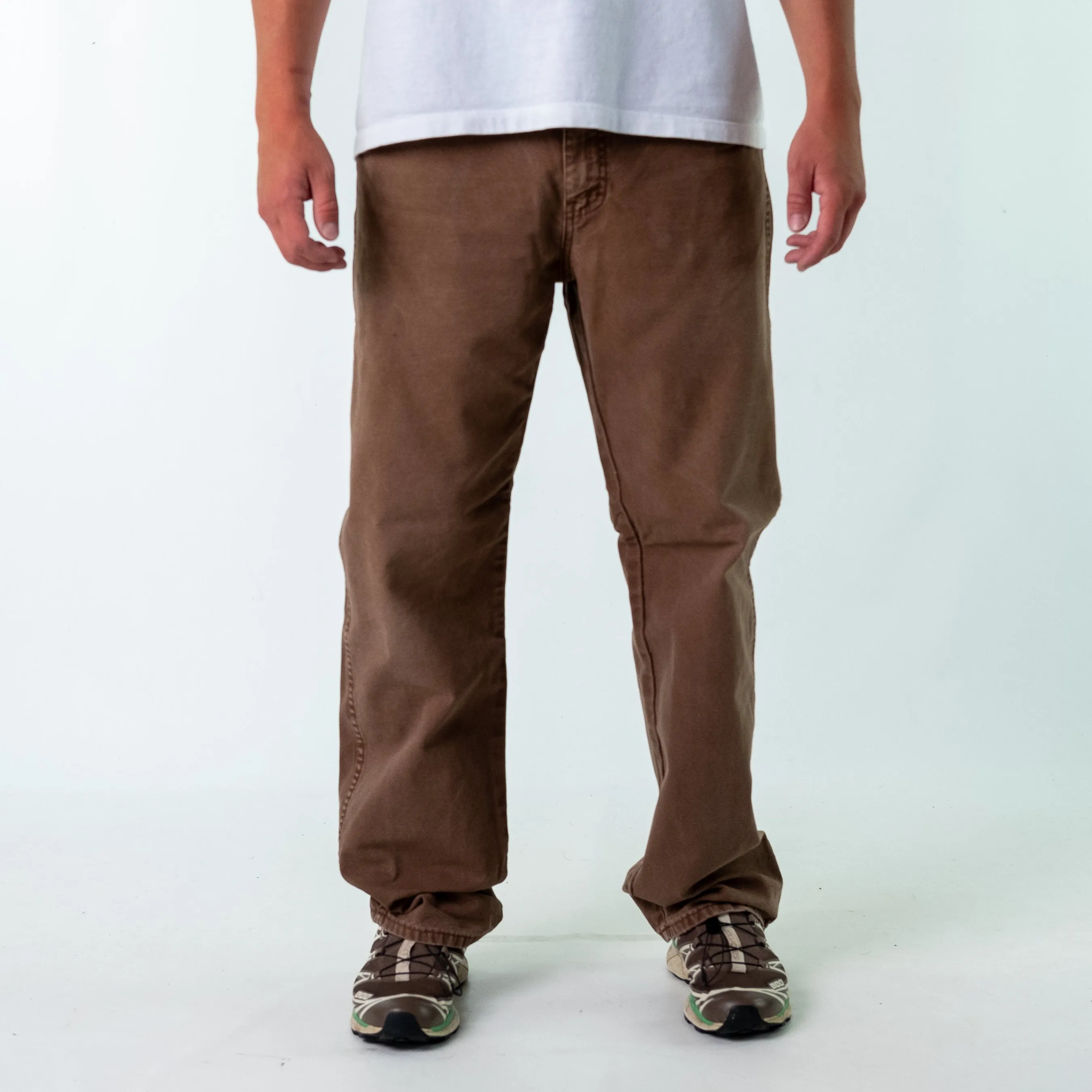 Brown y2ks Dickies Denim Jeans Baggy Pants (34x32)