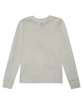 Burton Women's Classic Long Sleeve T-Shirt - Stout White | Shop Shirts & Tops at Trojan Wake Ski Snow & Snow Skiers 