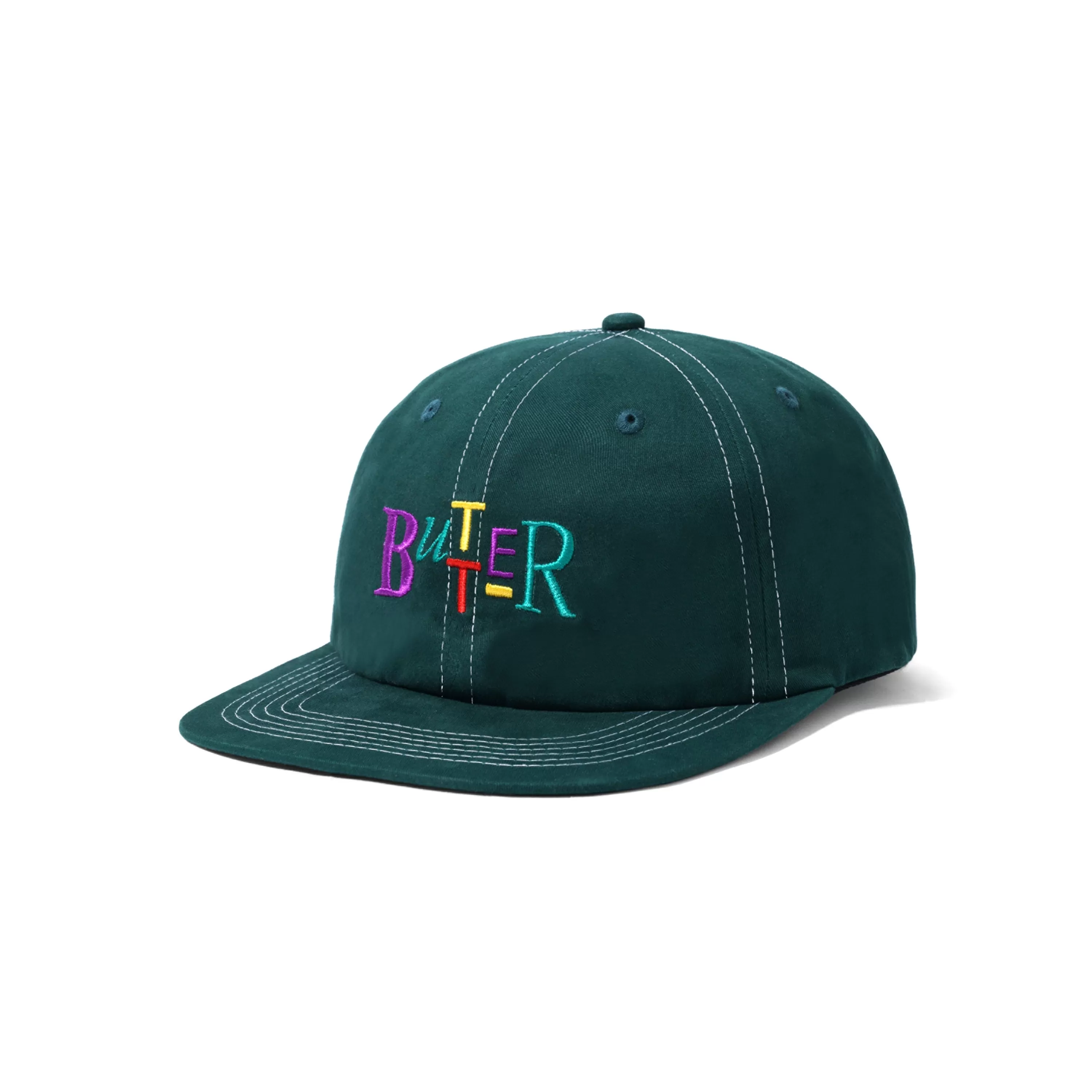 Butter Goods Scope 6 Panel Cap Forest Green