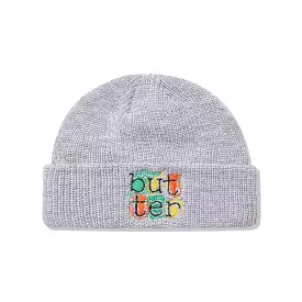 Butter Goods Scribble Beanie Grey