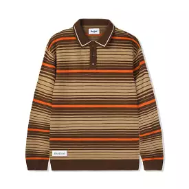 Butter Goods Stripe Knitted Shirt Oat/Brown/Orange