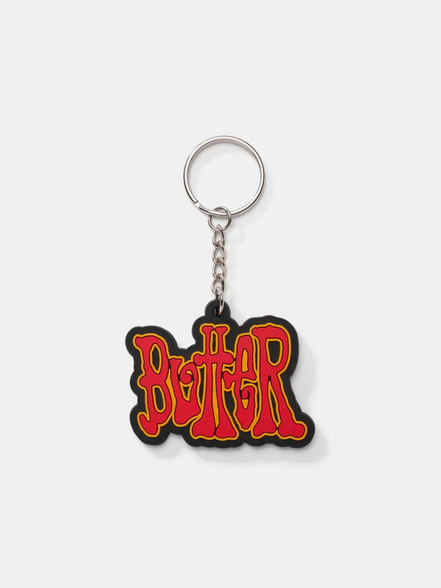 Butter Goods Tour Rubber Key Chain - Red / Yellow