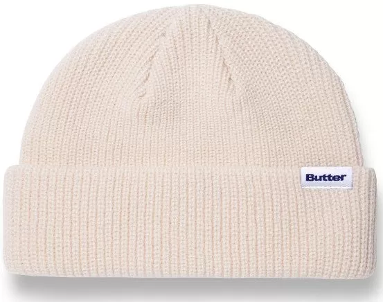 Buttergoods Wharfie Beanie (White Label) / Bone