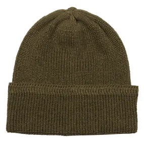 cableami - Linen Waffle Beanie - Army Brown