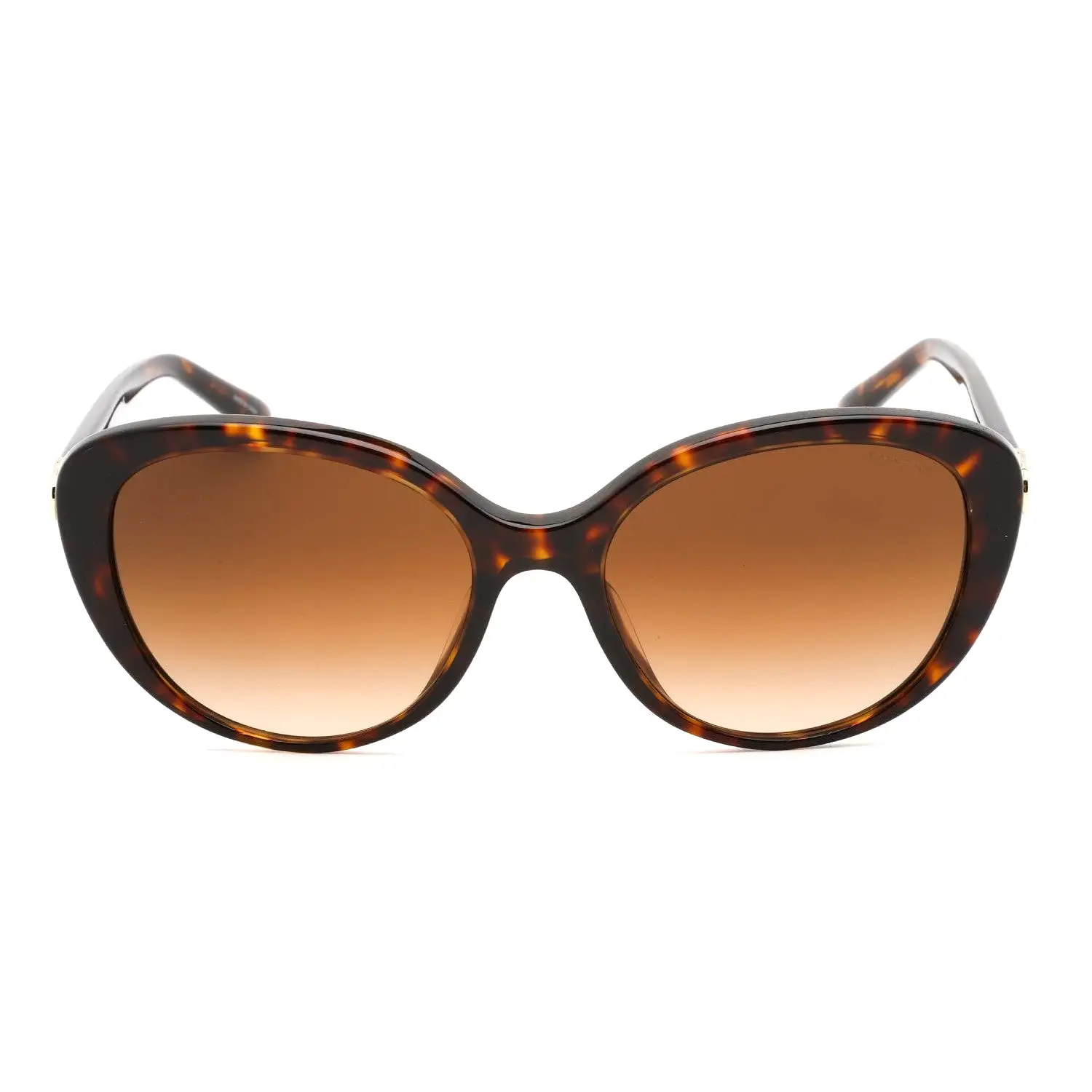 Coach 0HC8348U Sunglasses Dark Havana / Brown Gradient Women's