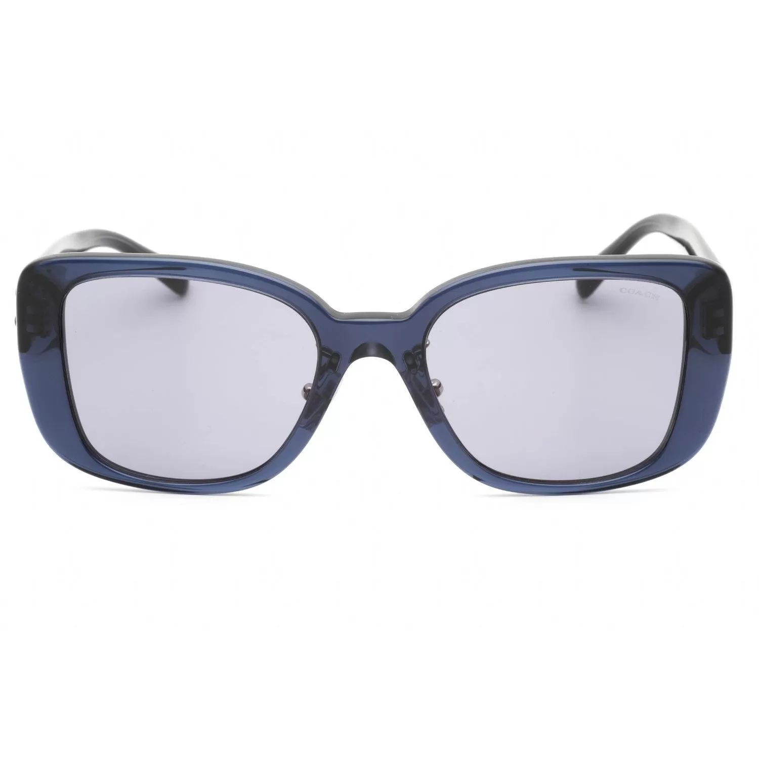 Coach 0HC8352 Sunglasses Transparent Blue / Blue Grey Women's