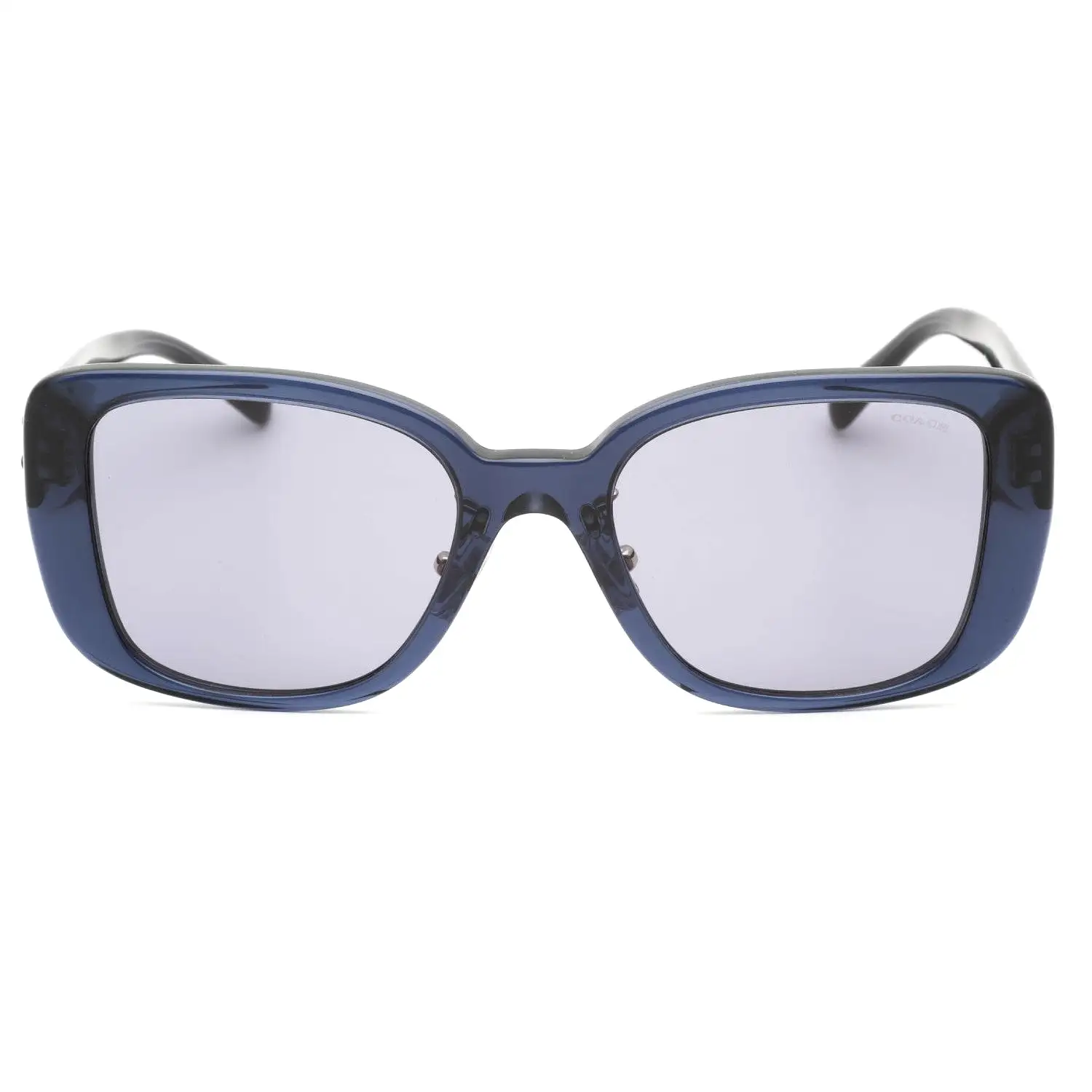 Coach 0HC8352 Sunglasses Transparent Blue / Blue Grey Women's