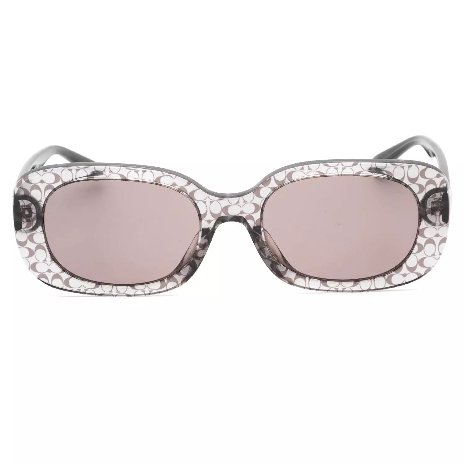 Coach 0HC8358U Sunglasses Grey Transparent/Grey Women's