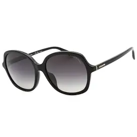 Coach 0HC8360U Sunglasses Black/Polarized Grey Gradient Women's