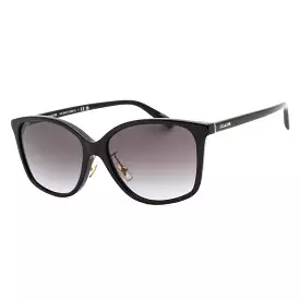 Coach 0HC8361F Sunglasses Black/Grey Gradient Women's