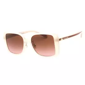 Coach 0HC8375 Sunglasses Brown/Brown Peach Gradient Women's