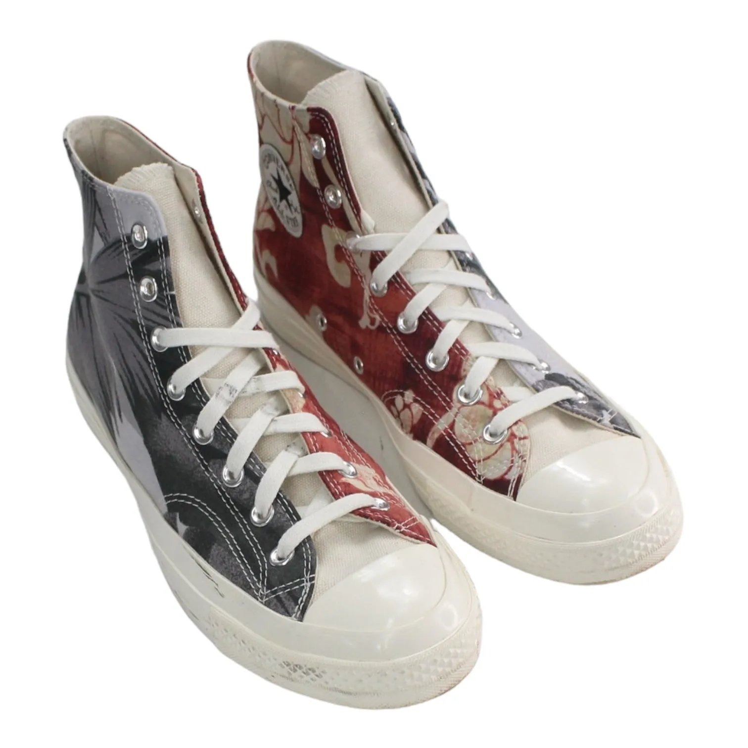 Converse X Beyond Retro Renew Alpha Shirts Grey/Red Chuck Taylor High Tops