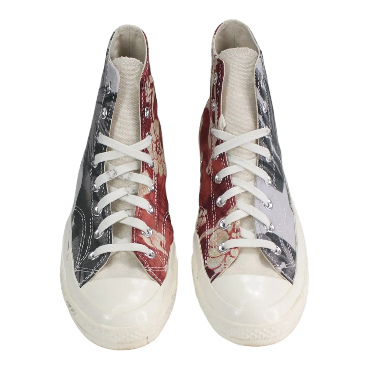 Converse X Beyond Retro Renew Alpha Shirts Grey/Red Chuck Taylor High Tops