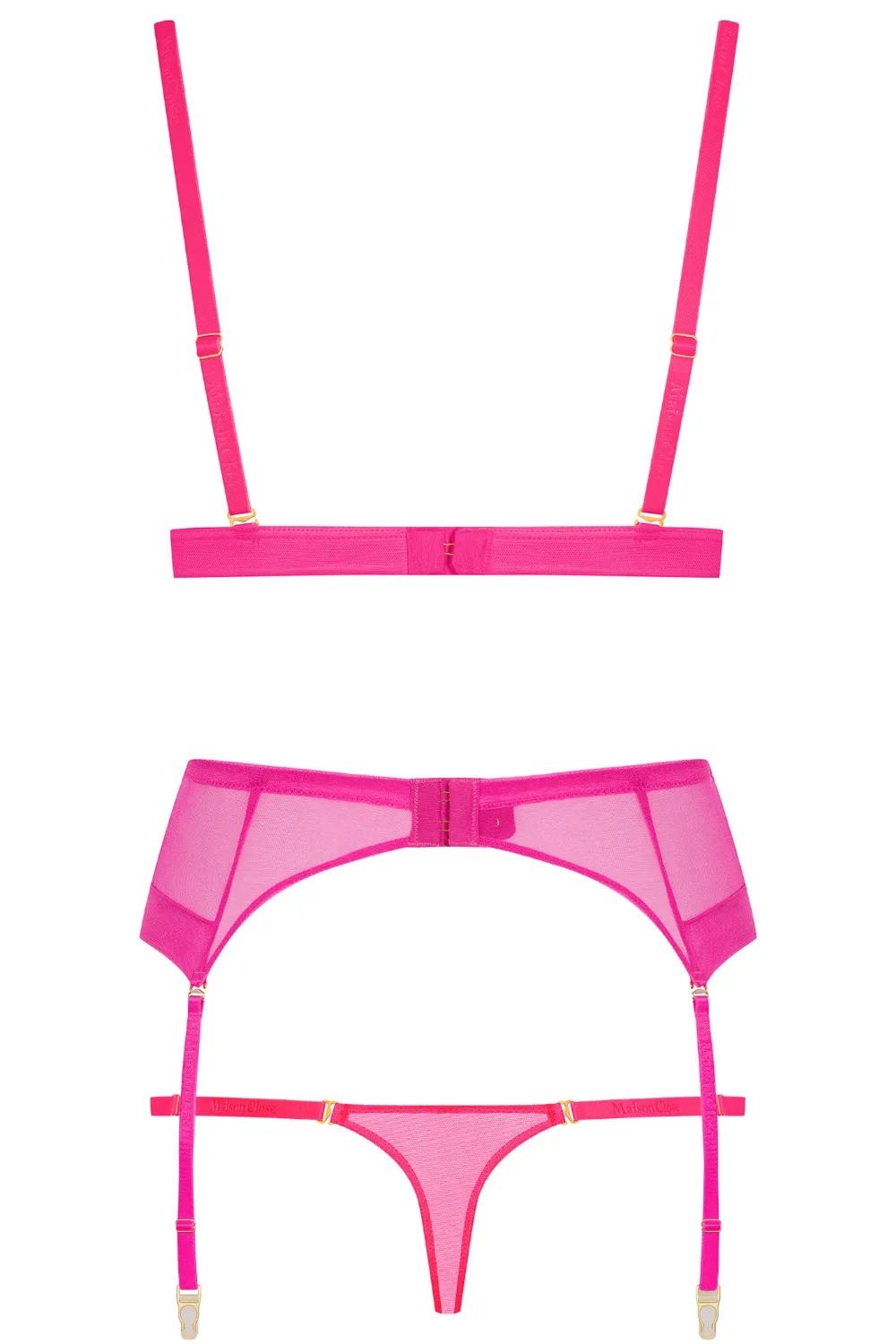 Corps à Corps Triangle Bra, Thong & Suspender