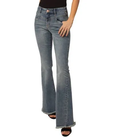 DEAR JOHN Rosa Flare Jeans In Stokes Canyon