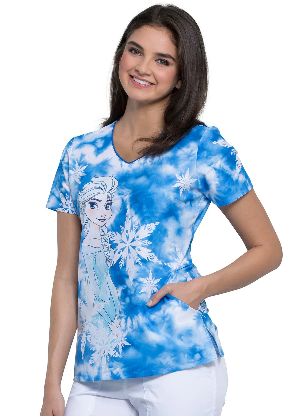 Disney's Elsa V-Neck Top