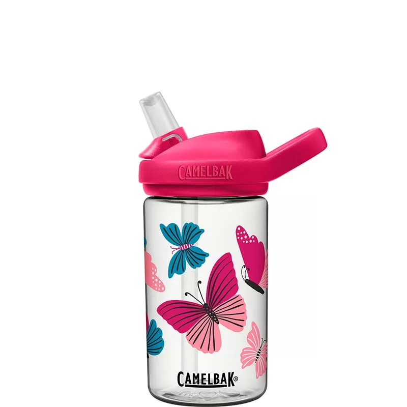 Eddy+ Kids 14oz Bottle with Tritan Renew in Colorblock Butterflies